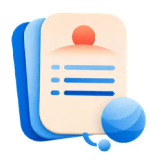 Daily brief profile card illustration